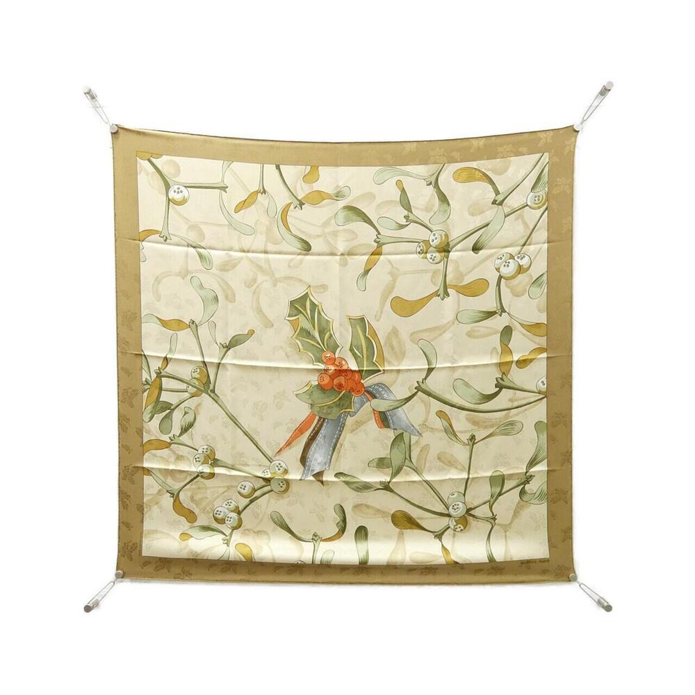 HERMES Cream Scarf